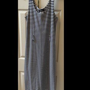 long stripe dress